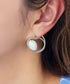 カラーアクリル+フープピアス